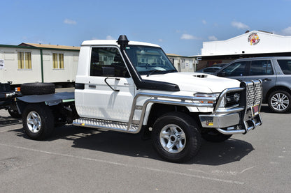 Toyota 70 Series GXL Single Cab MY22 model - TUFF Stock Bull Bar & Brushrails/Steps
